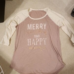 Maurices Cream and Tan Top